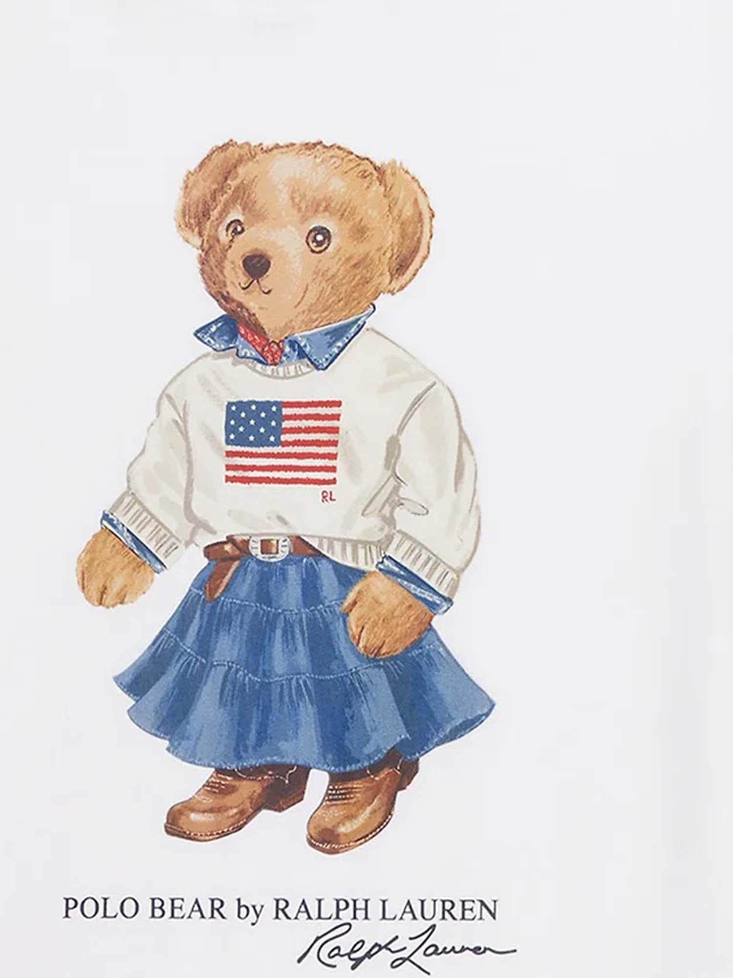 T-SHIRT POLO BEAR IN COTONE 313A98403 001 POLO RALPH LAUREN KIDS 
