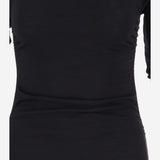 ABITO DRAPPEGGIATO IN LANA 750173 Y37LH1000 SAINT LAURENT 