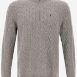 MAGLIA A TRECCE IN LANA E CASHMERE 710876766 008 POLO RALPH LAUREN 