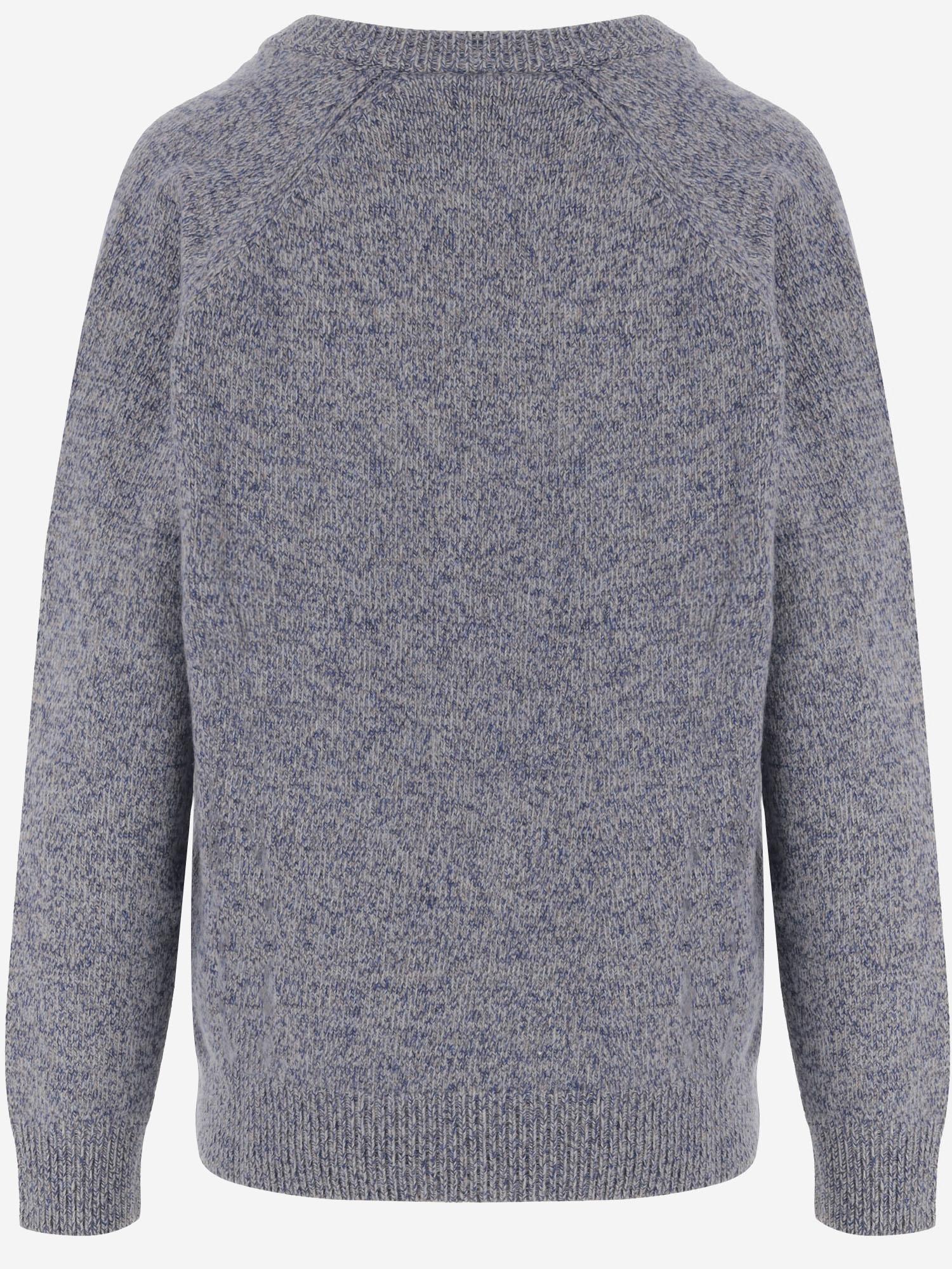 MAGLIONE IN LANA CON SCOLLO A V 3388D690 12096 ASPESI 