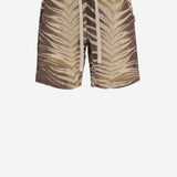 PANTALONI CORTI IN COTONE E LINO CON STAMPA 80OADF02 CNF06R83 JUST CAVALLI 