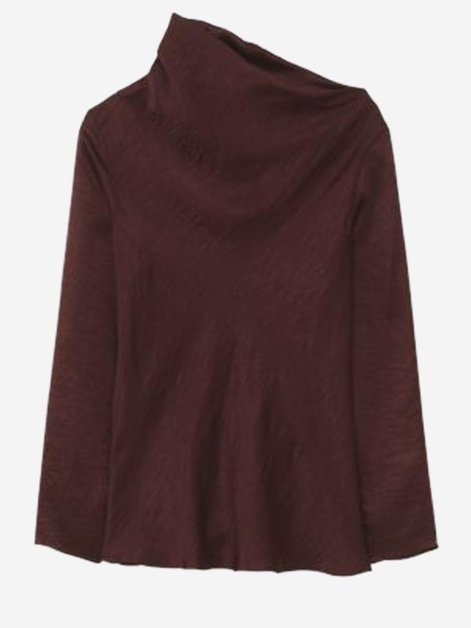 MAGLIA LUSTER IN RAYON AW25T2528W170 MERLOT LAUREN MANOOGIAN 