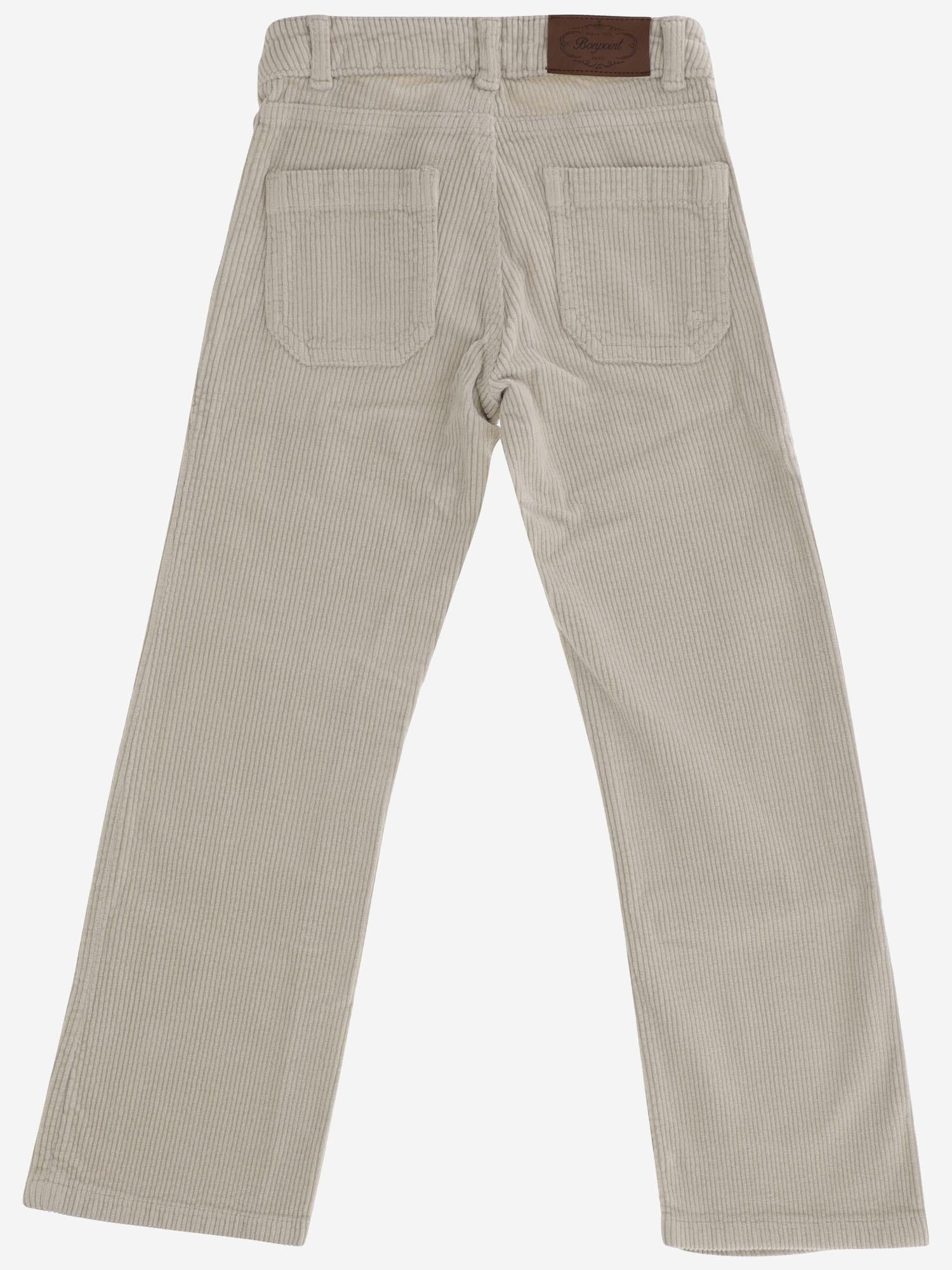 PANTALONI IN VELLUTO DI COTONE STRETCH W05GPAW00018 009 BONPOINT KIDS 