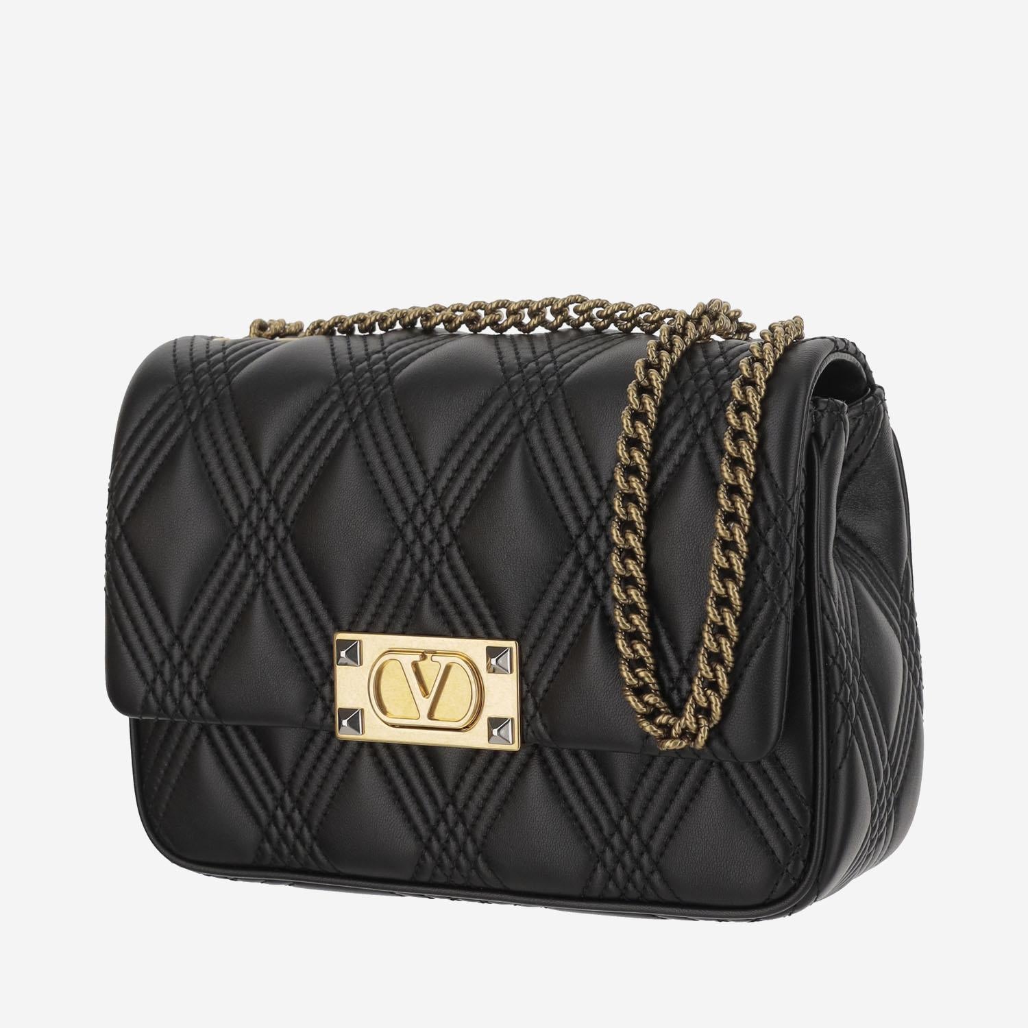 BORSA A SPALLA MEDIA VALENTINO GARAVANI QUILTIE 67 IN NAPPA TRAPUNTATA 6W2B0R07XCA 0NO VALENTINO GARAVANI 
