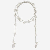 COLLANA CON CRISTALLI E PERLE V08CHAMP  MELA 