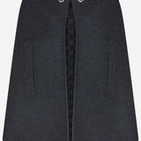 MANTELLA REVERSIBILE IN MISTO LANA CON MORSETTO 852796 ZAQW01179 GUCCI 