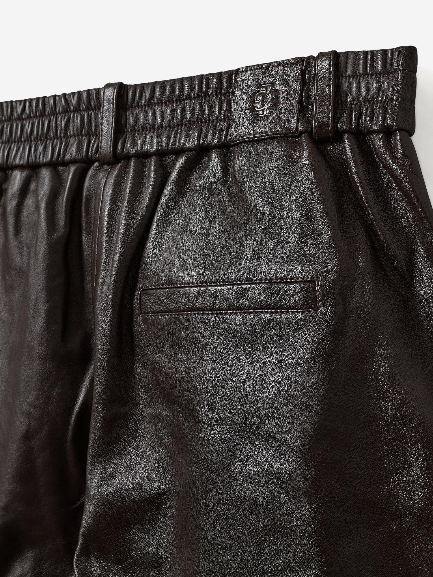 PANTALONI SOHO IN PELLE DI AGNELLO 22062 500 THE.GARMENT 