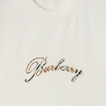 T-SHIRT IN COTONE CON LOGO 8118971 CHALK BURBERRY 