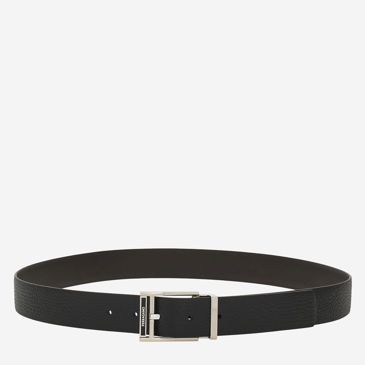 CINTURA RELIZZATA IN PELLE 670571 001NEROTESTADIMORO SALVATORE FERRAGAMO 