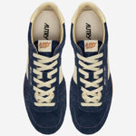 SNEAKERS WINDSPIN IN PELLE WSLMUB28 SUEDELEATBLUETRUT AUTRY 