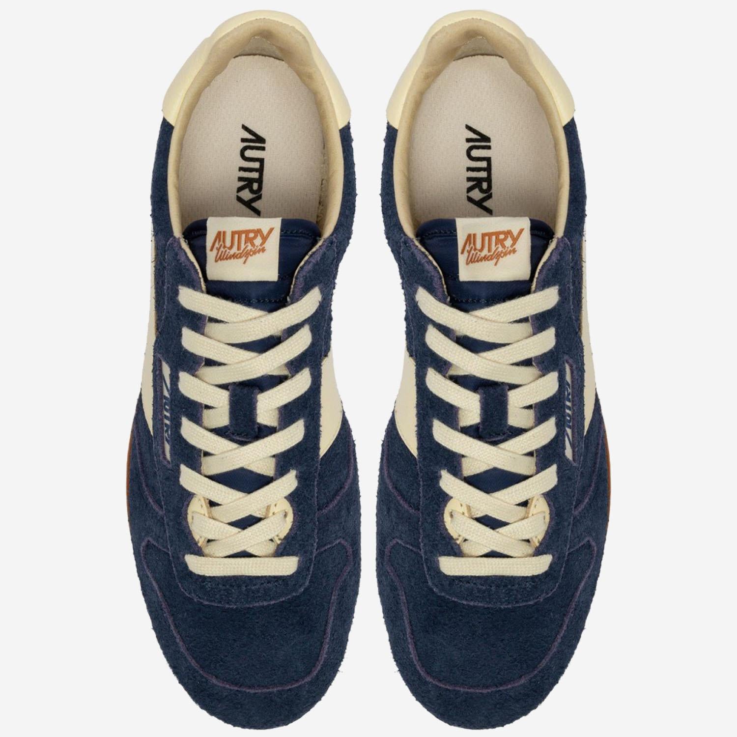 SNEAKERS WINDSPIN IN PELLE WSLMUB28 SUEDELEATBLUETRUT AUTRY 