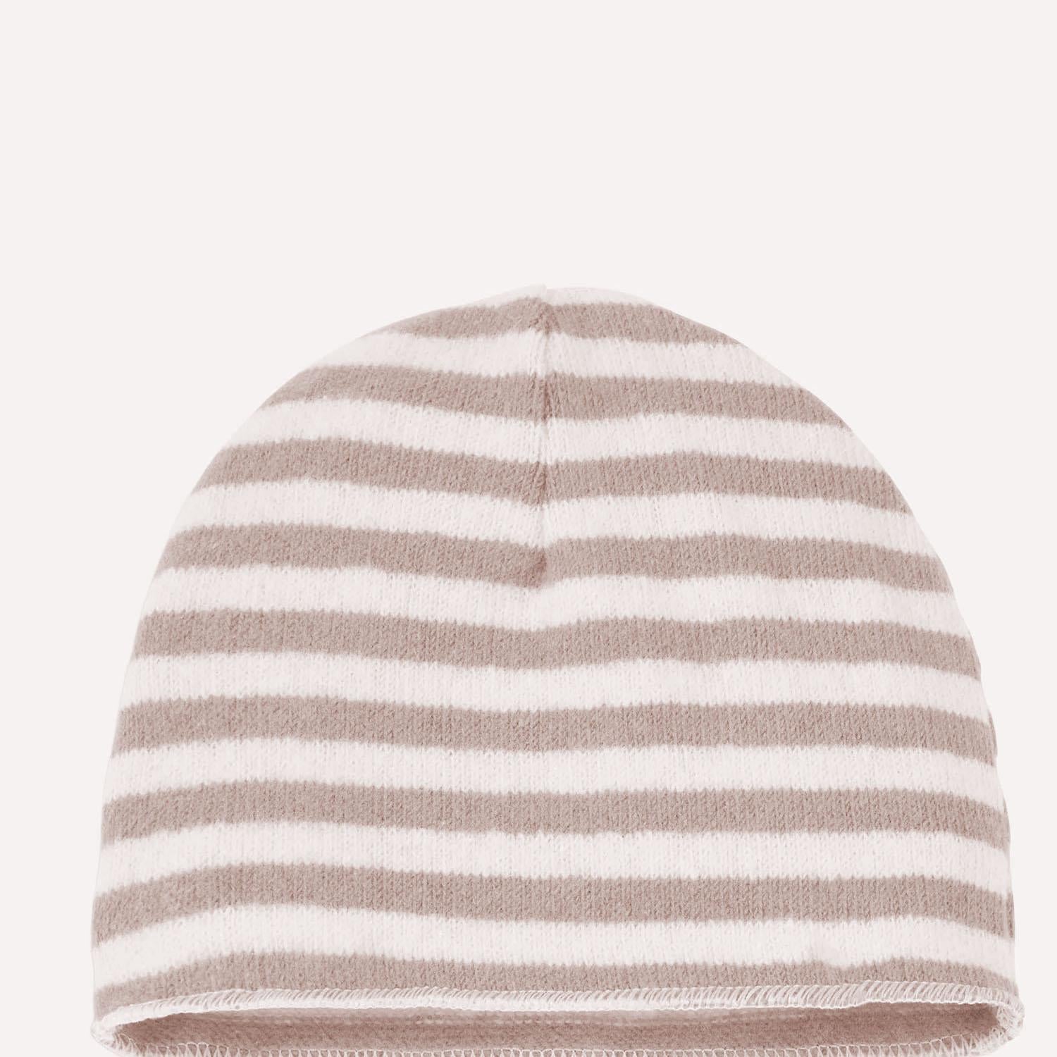 BEANIE HONORE CON MOTIVO A RIGHE 25W040 NUDE 1+ IN THE FAMILY KIDS 