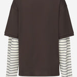 POLO A MANICHE LUNGHE IN COTONE CON LOGO MJL076 17ORF0RQM MIU MIU 