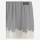 GONNA IN SETA RICICLATA CON BORDO IN PIZZO MG2644 19E1F0031 MIU MIU 