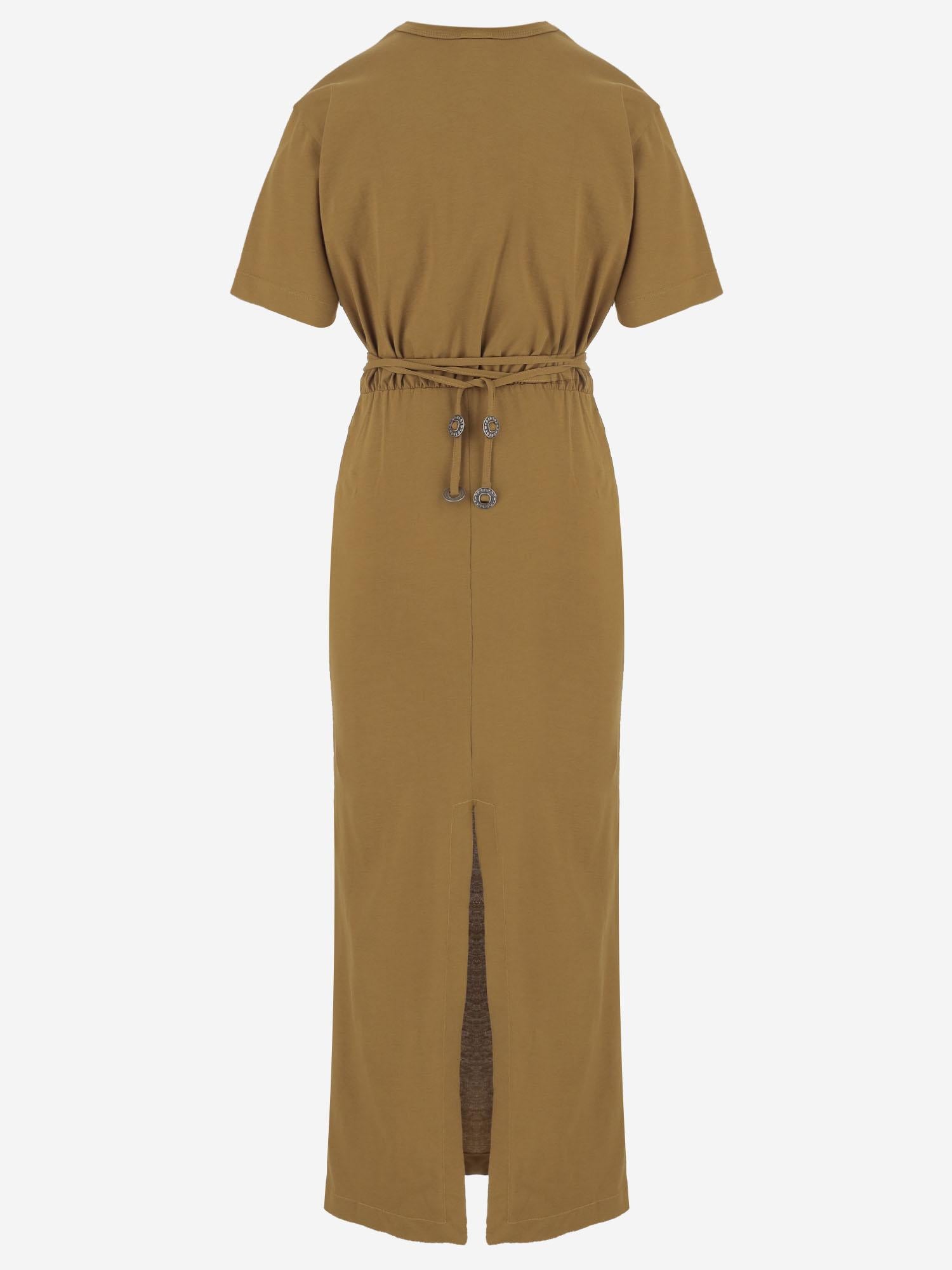 ABITO IN COTONE CON DETTAGLIO CUT-OUT 106908 A3ARL25 PINKO 