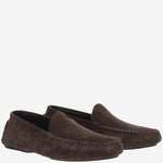 MOCASSINI IN PELLE SCAMOSCIATA<BR/> F2147L805 LQB THE ROW 