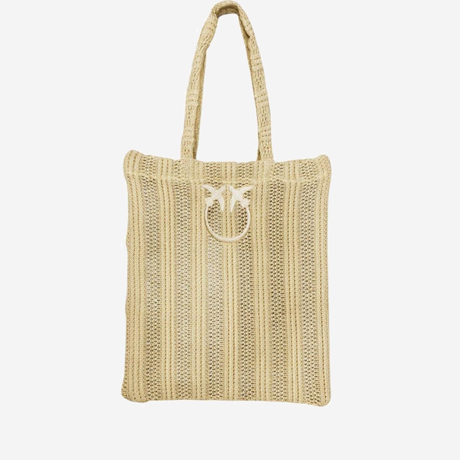 BORSA SHOPPING EASY IN RAFIA 106728 A39YC39 PINKO 