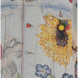 GIACCA IN DENIM RICAMATA LBDNO56 DENIM PERO 