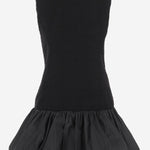 ABITO CON ROUCHE IN MISTO LANA DR2050223 999B PATOU 