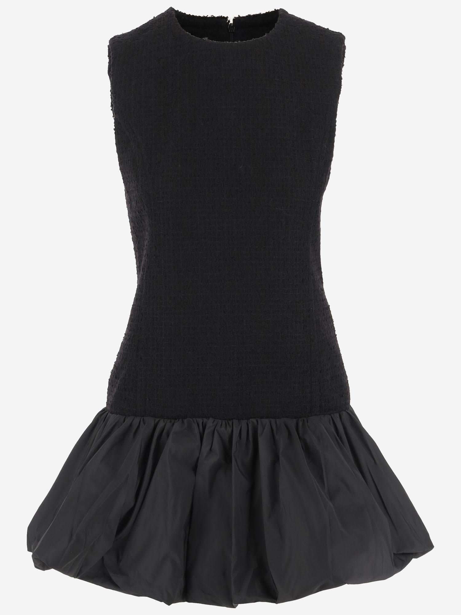 ABITO CON ROUCHE IN MISTO LANA DR2050223 999B PATOU 