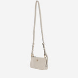 BORSA MINI HALF MOON BAGUETTE IN PELLE CON LOGO 105069 A0QOZ14Q PINKO 