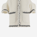 GIACCA BOUCLÉ CON PROFILI A CONTRASTO 08322 151 SACAI 