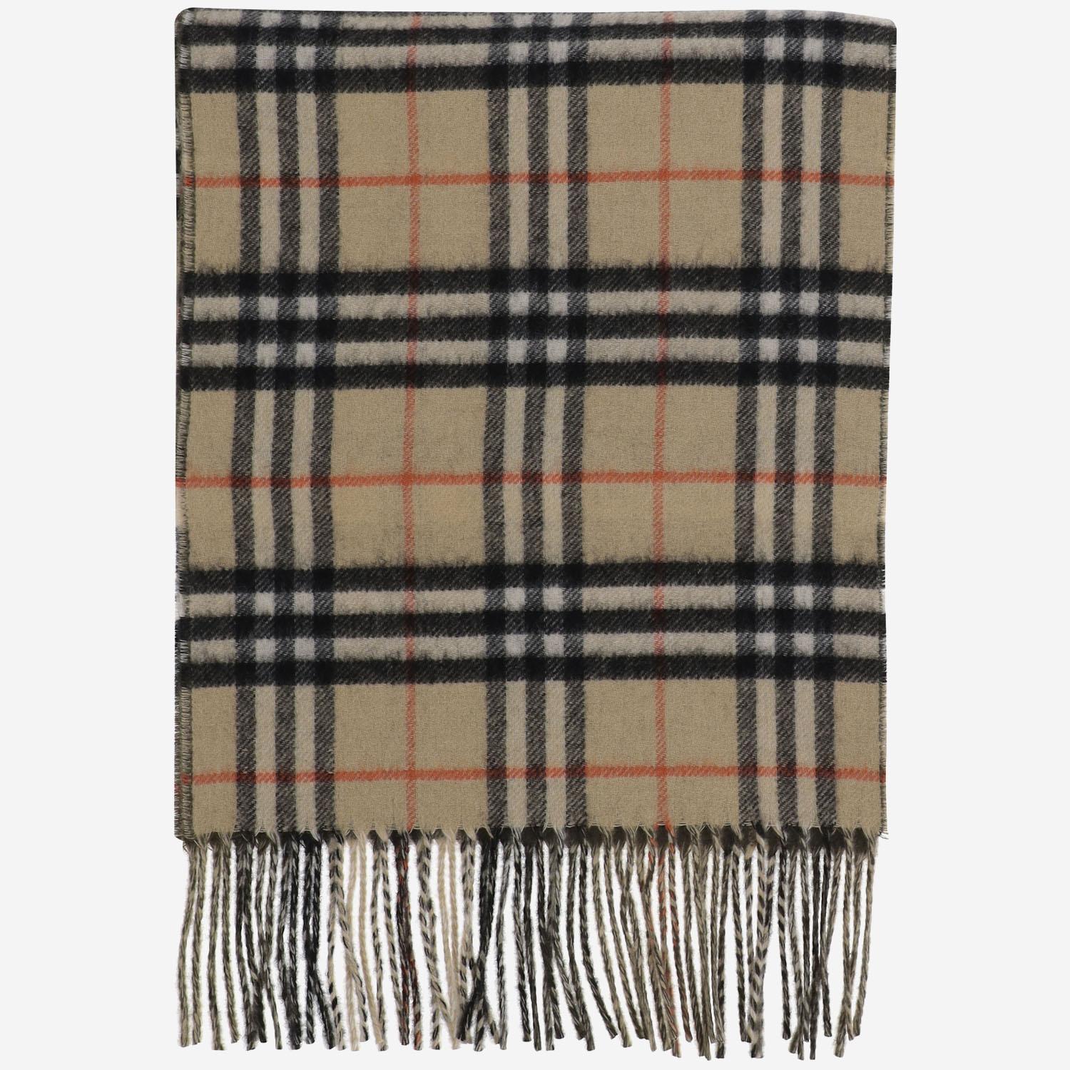 SCIARPA REVERSIBILE IN CASHMERE CON MOTIVO CHECK 8095702 SANDLOCH BURBERRY 
