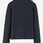 MAGLIONE CON ZIP IN LANA E CASHMERE 25517670 84 ALLUDE 