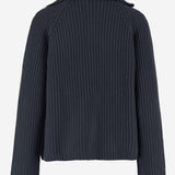 MAGLIONE CON ZIP IN LANA E CASHMERE 25517670 84 ALLUDE 