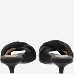 Sandali in raso con tacco 6251161232 DEEP BLACK CARVEN 