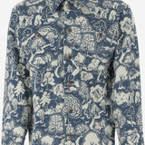 CAMICIA CLASSICA IN COTONE con stampa K3042S25 483 MISHA & PUFF KIDS 