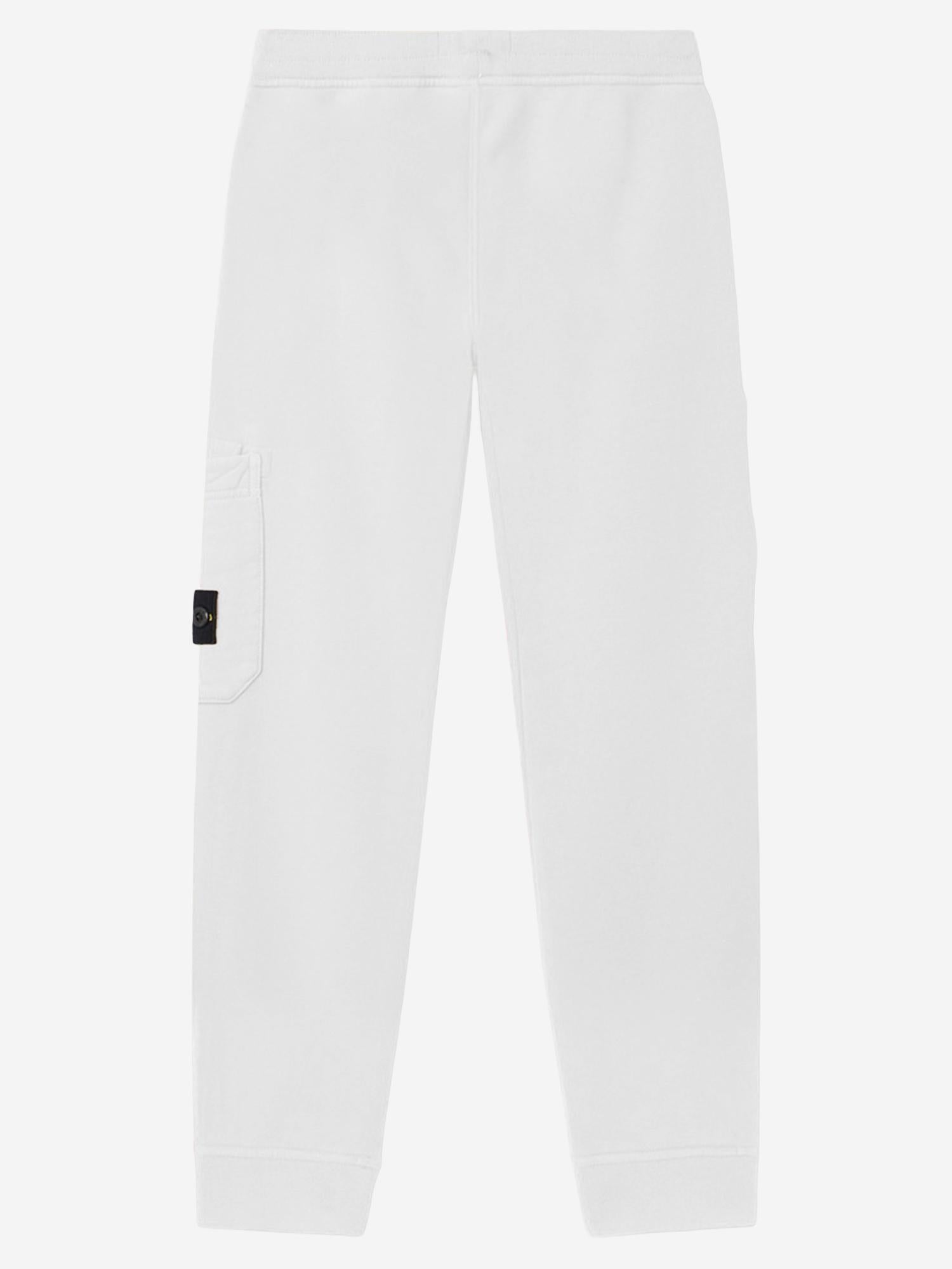 PANTALONI JOGGER IN COTONE CON LOGO 6200003 S0040V0001 STONE ISLAND KIDS 
