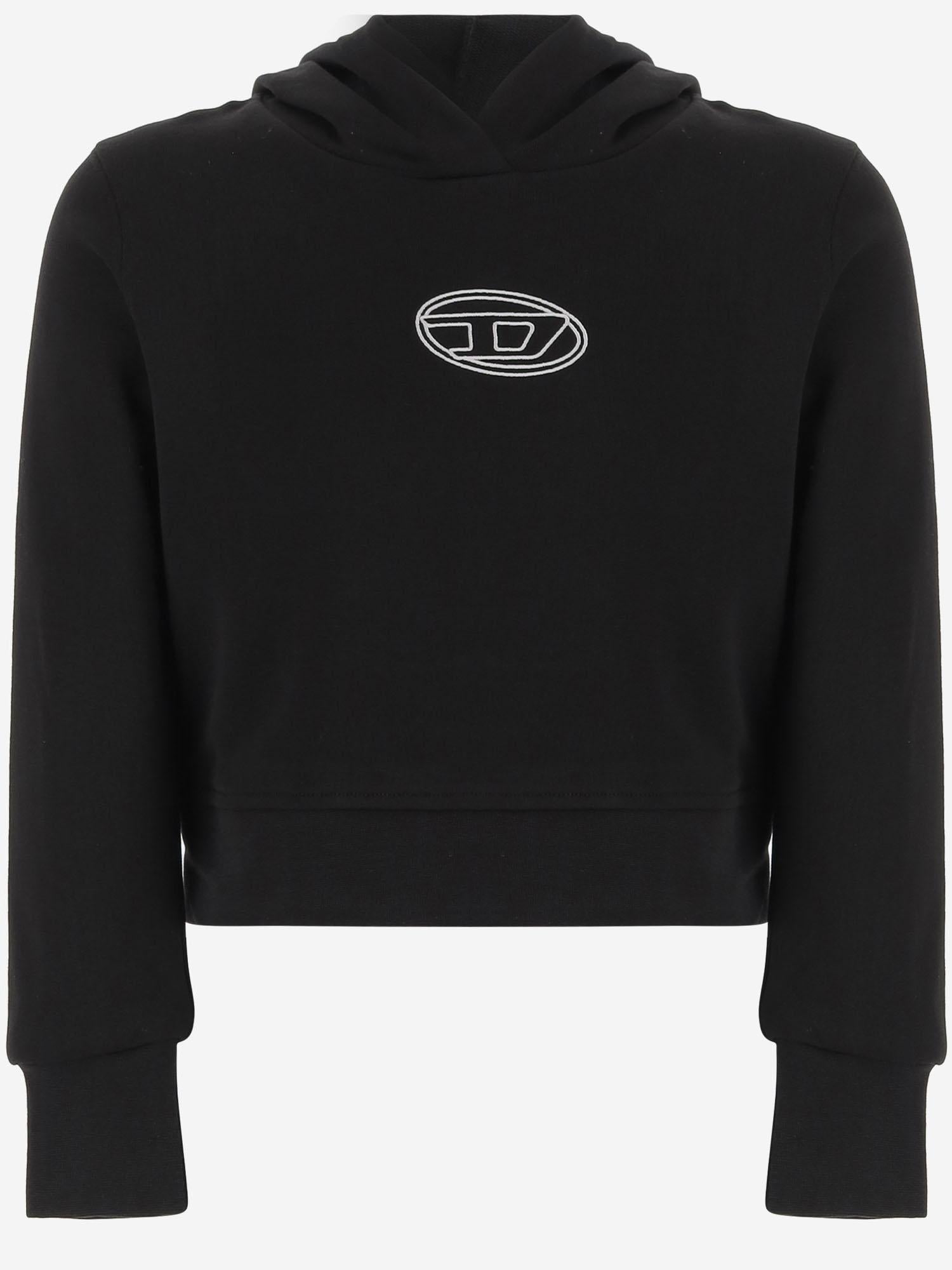 FELPA IN COTONE CON LOGO J02416 KYAX3K900 DIESEL KIDS 