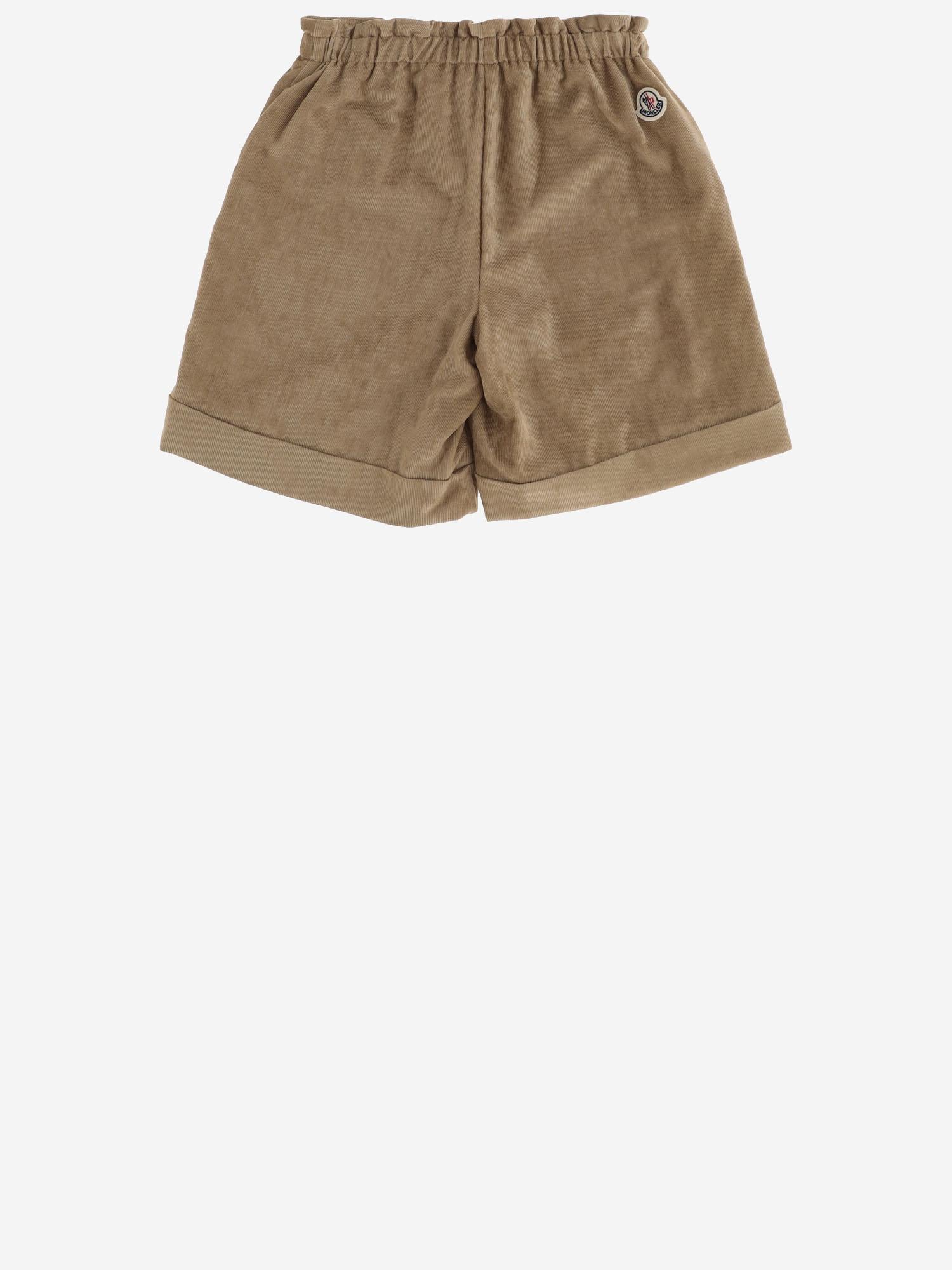 PANTALONI CORTI IN MISTO VISCOSA 2B00002598QF 22C MONCLER ENFANTS 