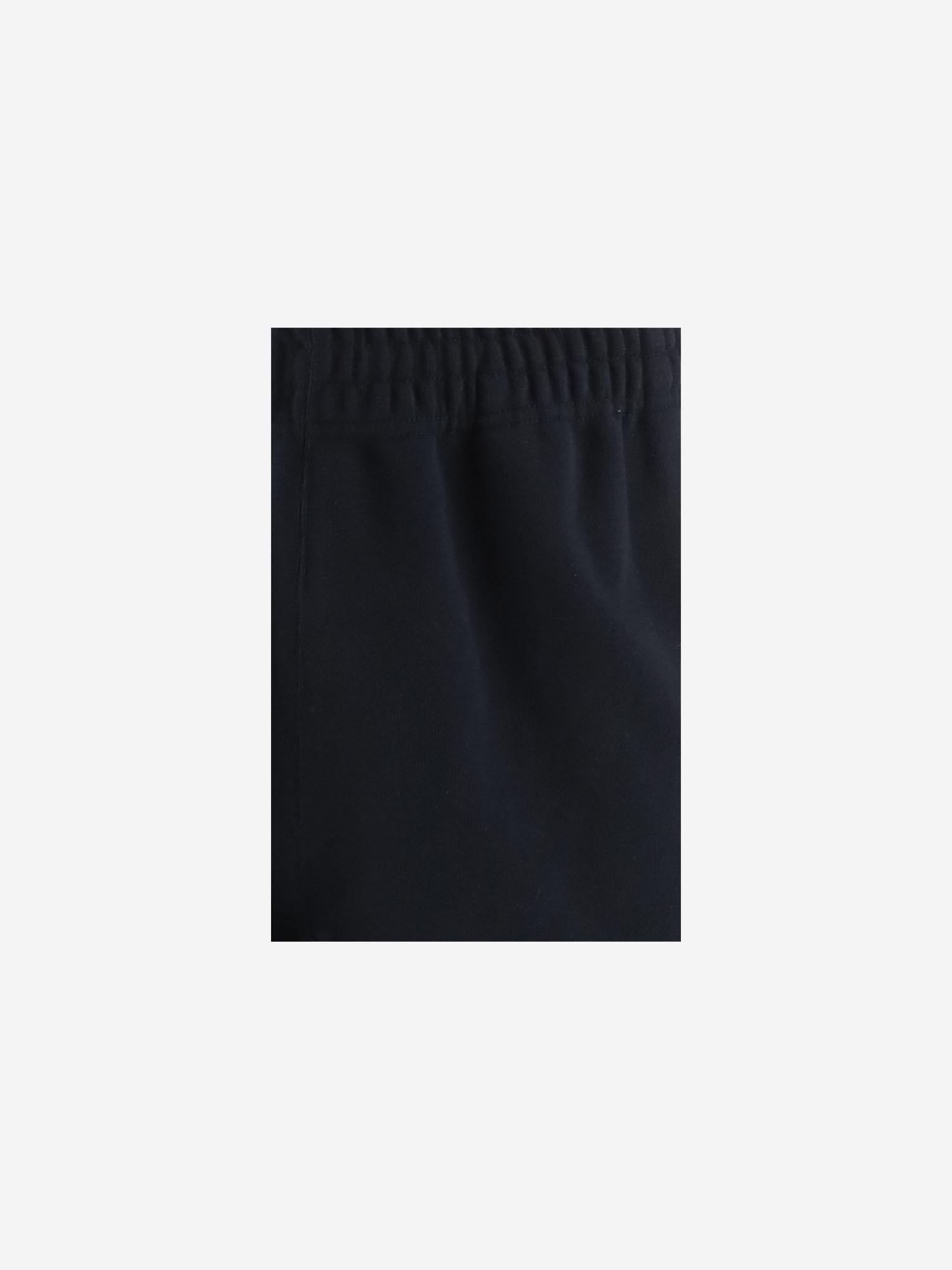 PANTALONI IN COTONE BURBERRY CHECK 8118995 NAVY BURBERRY 