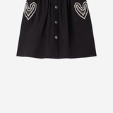 GONNA IN COTONE CON TASCHE RICAMATE S06GSKW00006 199A BONPOINT KIDS 