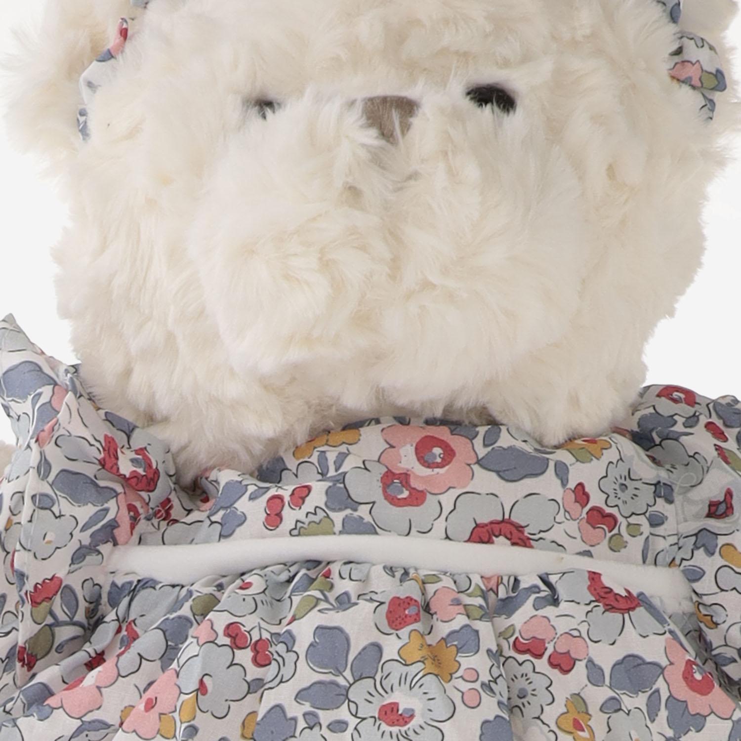 ORSACCHIOTTO VESTITO FLOREALE IN PELUCHE ANNI 35 CM BUKOWSKI 