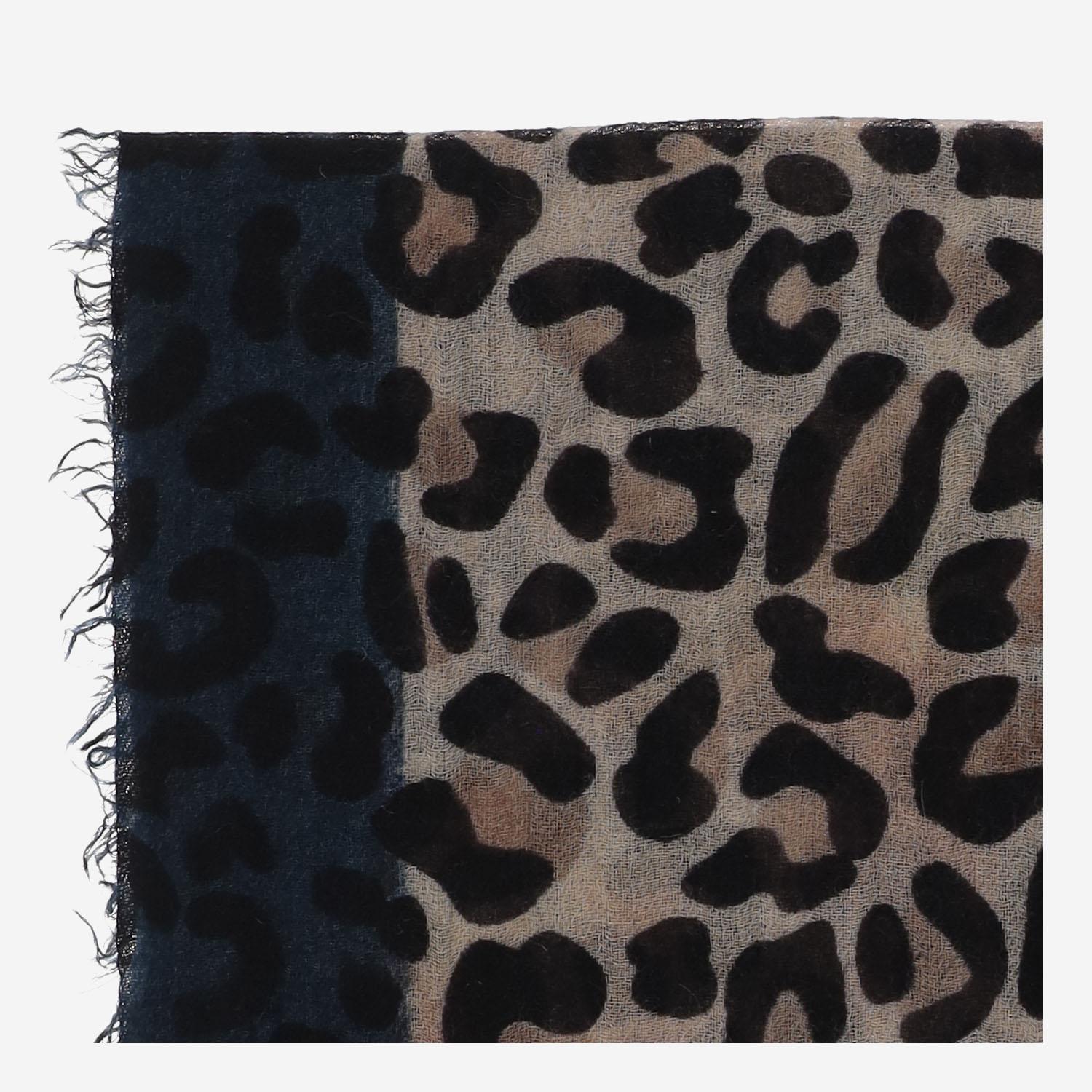 SCIARPA MAILA IN CASHMERE CON MOTIVO LEOPADRATA 2076 98110 FALIERO SARTI 