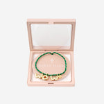 COLLANA IN TESSUTO E METALLO BUBBLELETTERSGOLDPLATED WOW SORBET ISLAND 