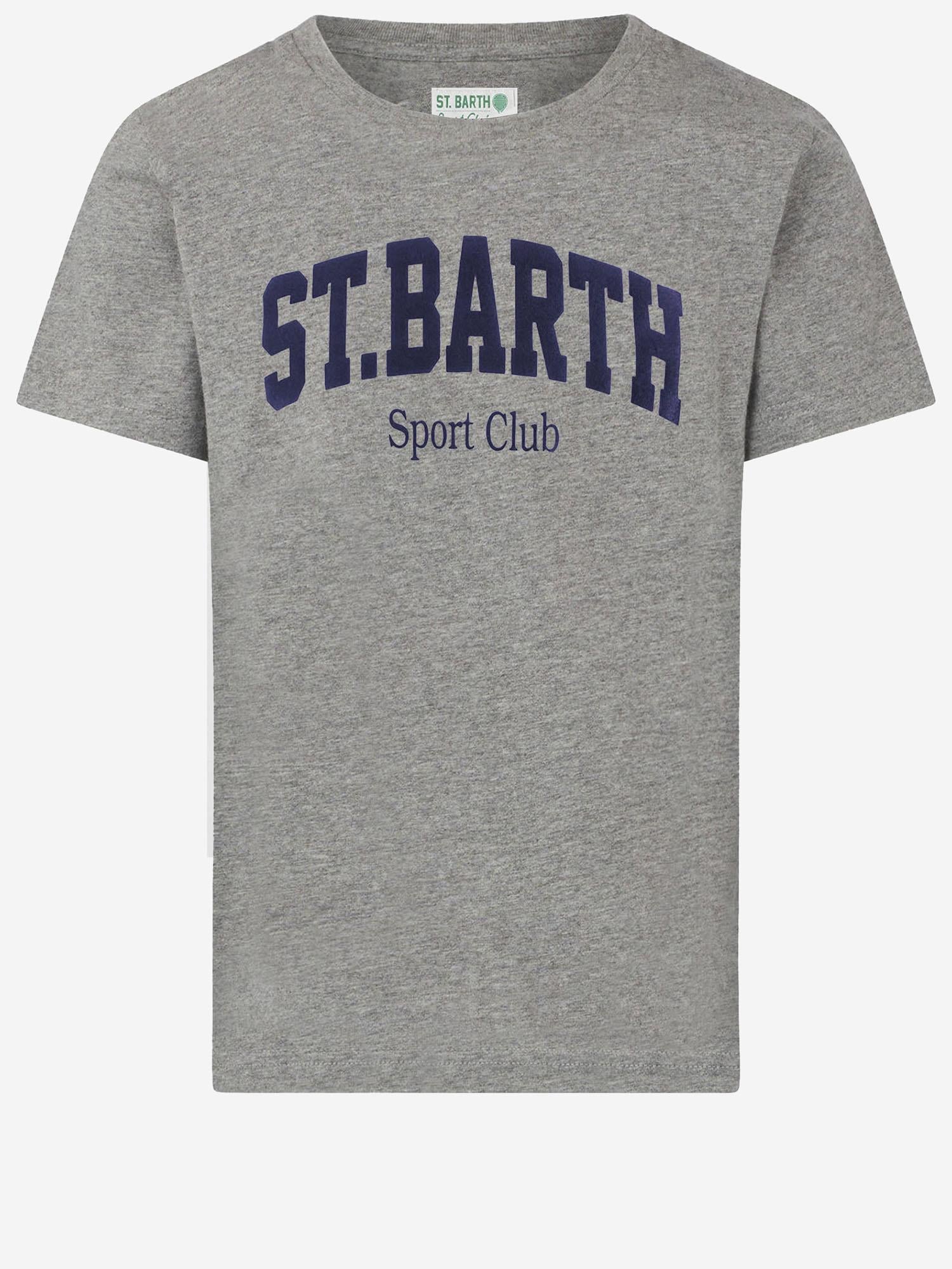 T-SHIRT IN COTONE CON STAMPA LOGO ARN0001 00146I MC2 SAINT BARTH 
