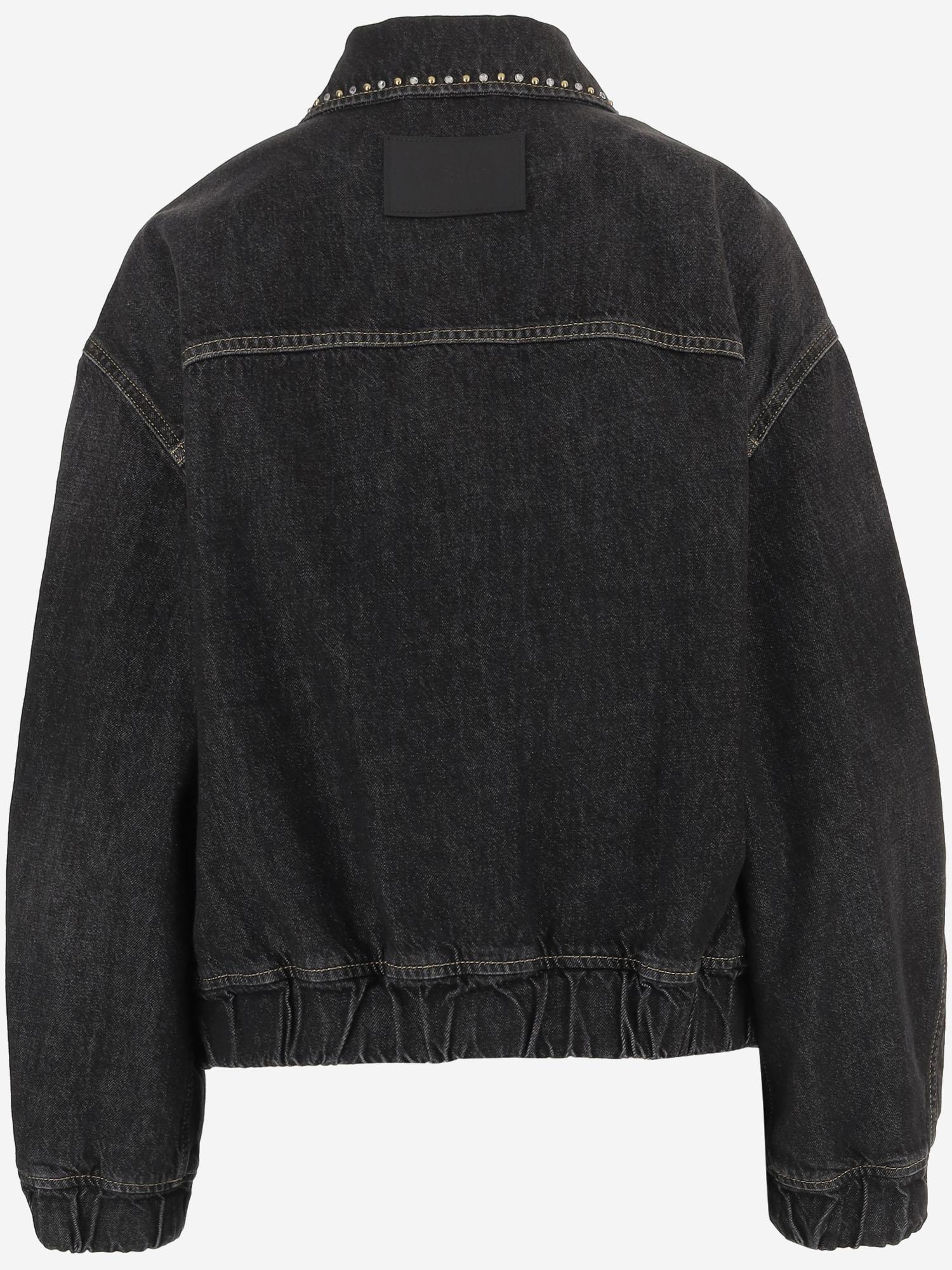 GIUBBOTTO DECORATO IN COTONE 1023067 1A164771D040 VERSACE 