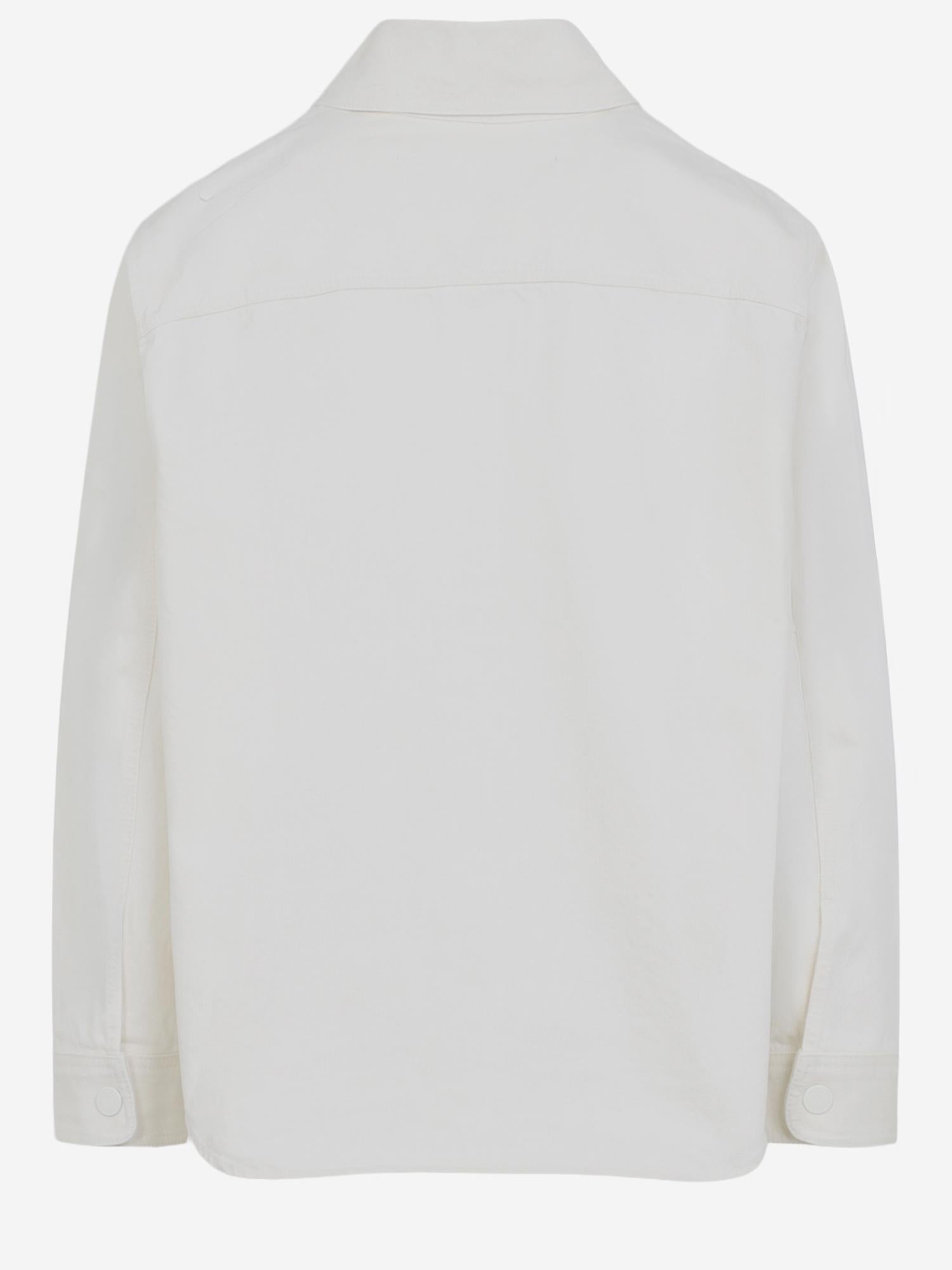 CAMICIA IN COTONE CON RICAMO LOGO UJK897DE0126 136 AMI 