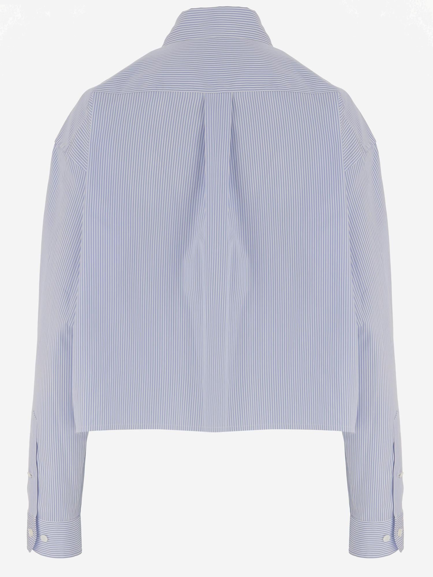 CAMICIA IN COTONE CON MOTIVO A RIGHE MK1659 19EAF0UB3 MIU MIU 