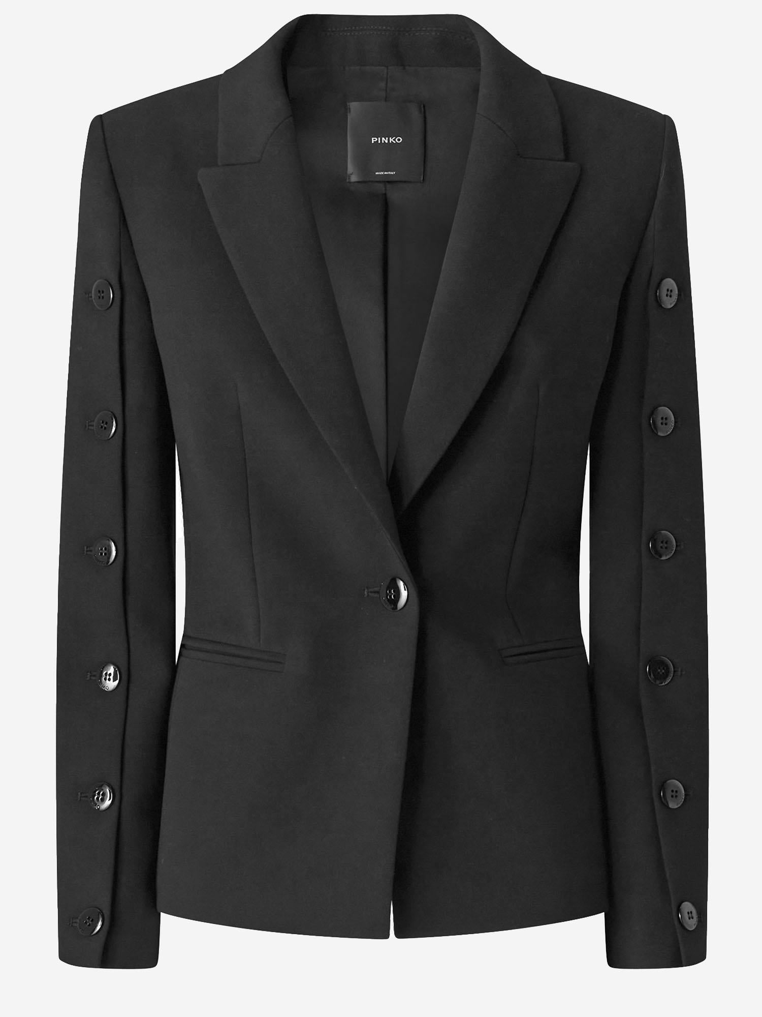 BLAZER CON BOTTONI SULLE MANICHE 105679 A2R9Z99 PINKO 