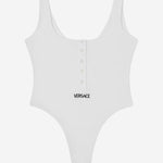 BODY IN COTONE STRETCH CON LOGO 1019688 1A095511W010 VERSACE 