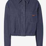 GIACCA IN DENIM DI COTONE CON LOGO FLF856 AOHSF0QB0 FENDI 