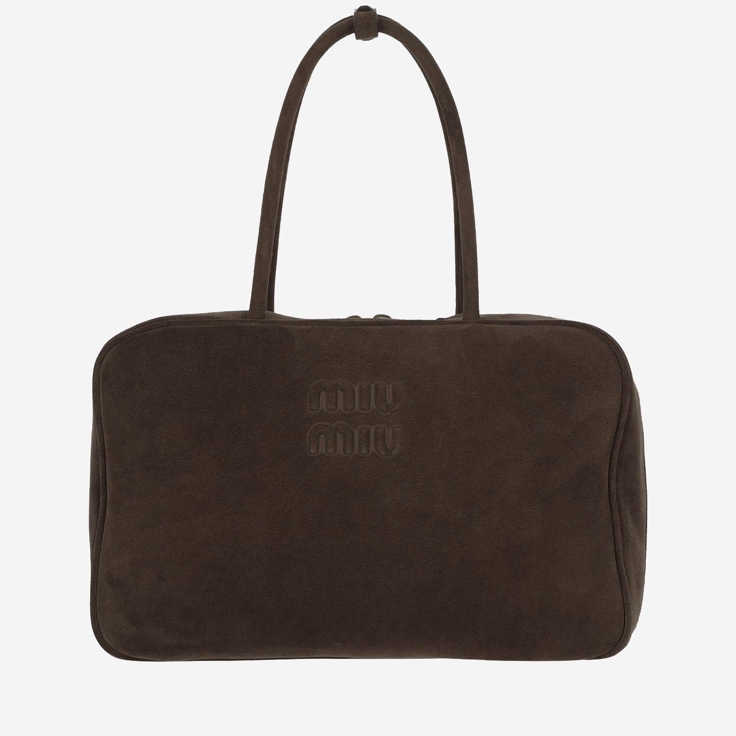 borsa beau in pelle scamosciata 5BB117 2CSSF0003 MIU MIU 