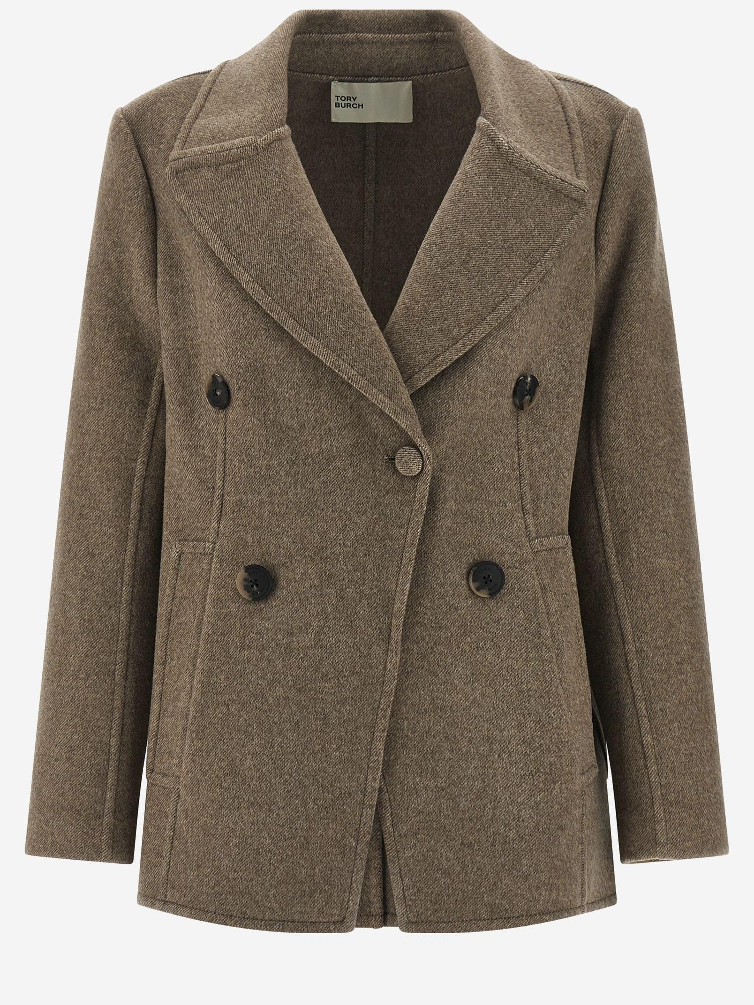 CAPPOTTO IN MISTO LANA 176371 096 TORY BURCH 
