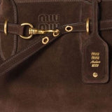 Borsa Aventure in pelle scamosciata 5BG310 2CSSF0003 MIU MIU 