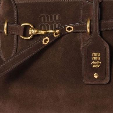 Borsa Aventure in pelle scamosciata 5BG310 2CSSF0003 MIU MIU 